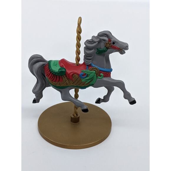 Hallmark Ornament 1989 - Carousel Horses - 5 Piece Set - Picture 8 of 8